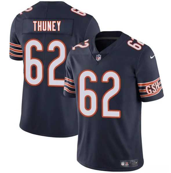 Men & Women & Youth Chicago Bears #62 Joe Thuney Navy 2025 Vapor Stitched Jersey